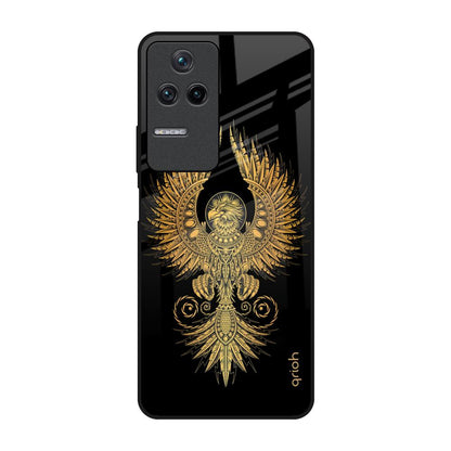 Mythical Phoenix Art Poco F4 5G Glass Back Cover Online