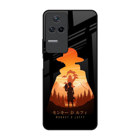 Luffy One Piece Poco F4 5G Glass Back Cover Online