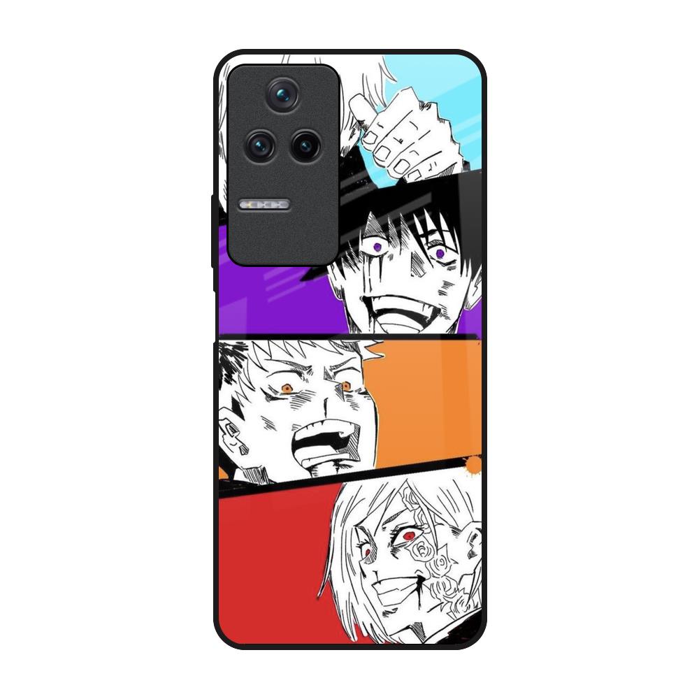 Anime Sketch Poco F4 5G Glass Back Cover Online
