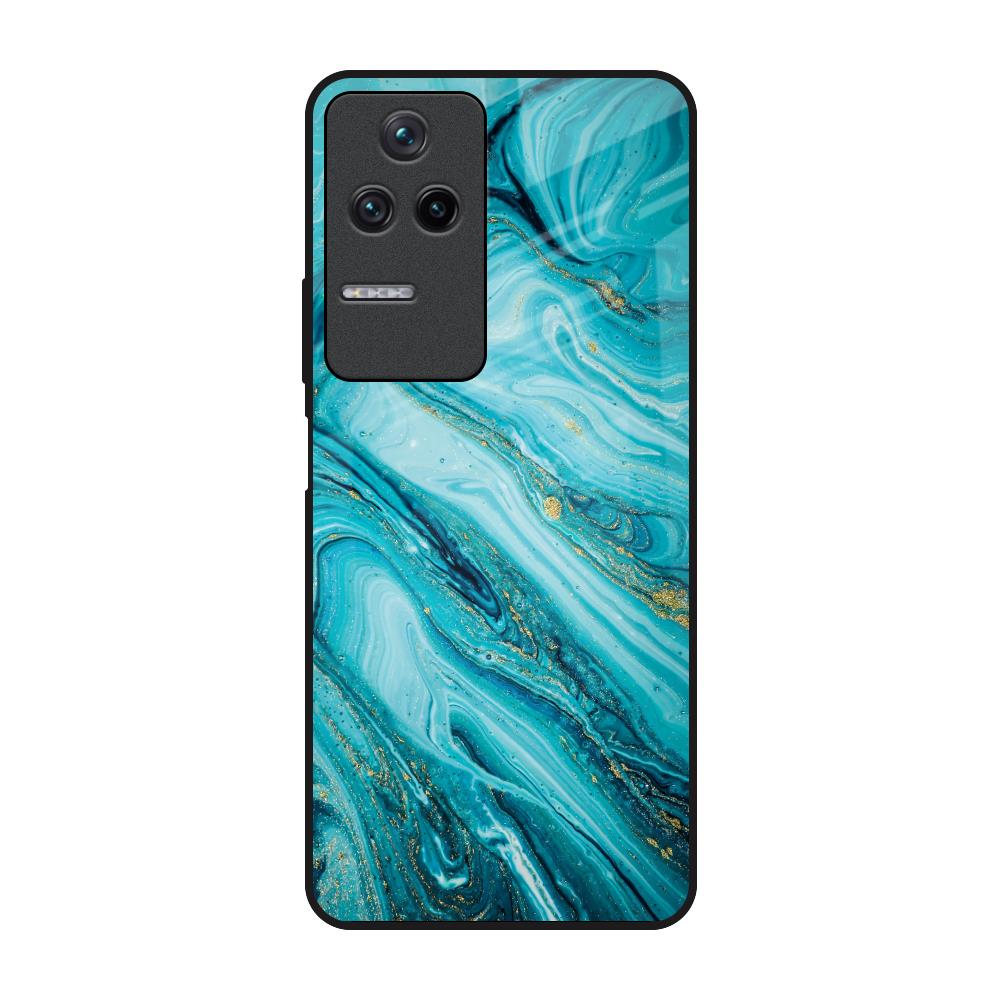 Ocean Marble Poco F4 5G Glass Back Cover Online