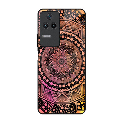 Floral Mandala Poco F4 5G Glass Back Cover Online