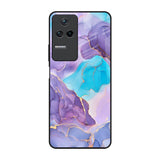 Alcohol ink Marble Poco F4 5G Glass Back Cover Online