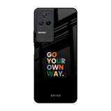 Go Your Own Way Poco F4 5G Glass Back Cover Online