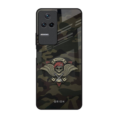 Army Warrior Poco F4 5G Glass Back Cover Online