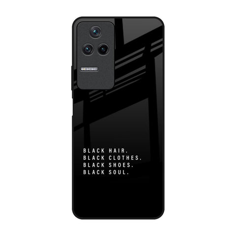 Black Soul Poco F4 5G Glass Back Cover Online