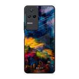 Multicolor Oil Painting Poco F4 5G Glass Back Cover Online