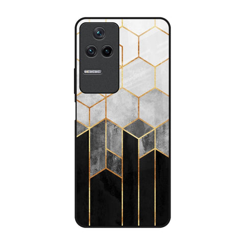 Tricolor Pattern Poco F4 5G Glass Back Cover Online