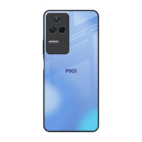 Vibrant Blue Texture Poco F4 5G Glass Back Cover Online