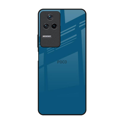 Cobalt Blue Poco F4 5G Glass Back Cover Online