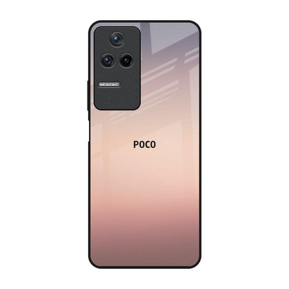 Golden Mauve Poco F4 5G Glass Back Cover Online