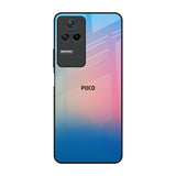 Blue & Pink Ombre Poco F4 5G Glass Back Cover Online