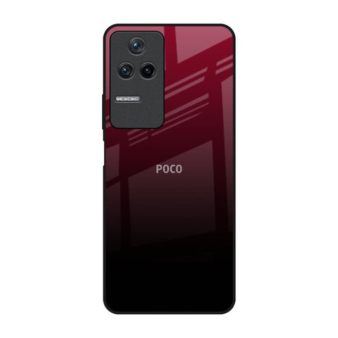Wine Red Poco F4 5G Glass Back Cover Online