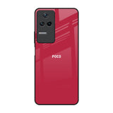 Solo Maroon Poco F4 5G Glass Back Cover Online