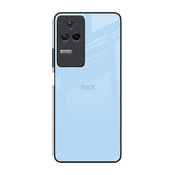 Pastel Sky Blue Poco F4 5G Glass Back Cover Online
