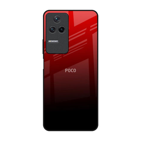 Maroon Faded Poco F4 5G Glass Back Cover Online