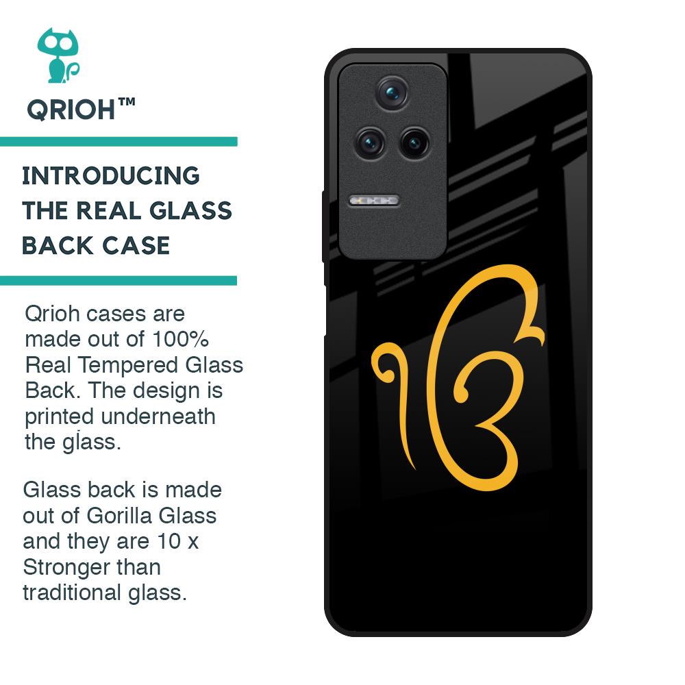 Luxury Fashion Initial Glass Case for Poco F4 5G