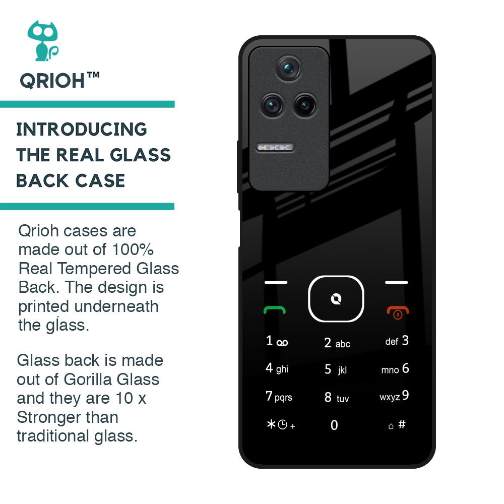 Classic Keypad Pattern Glass Case for Poco F4 5G