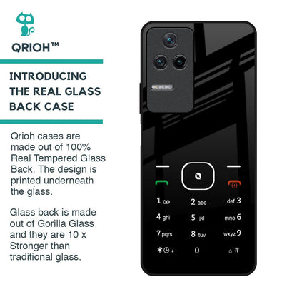 Classic Keypad Pattern Glass Case for Poco F4 5G