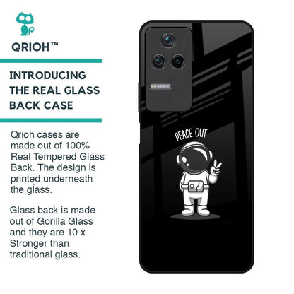 Peace Out Astro Glass Case for Poco F4 5G