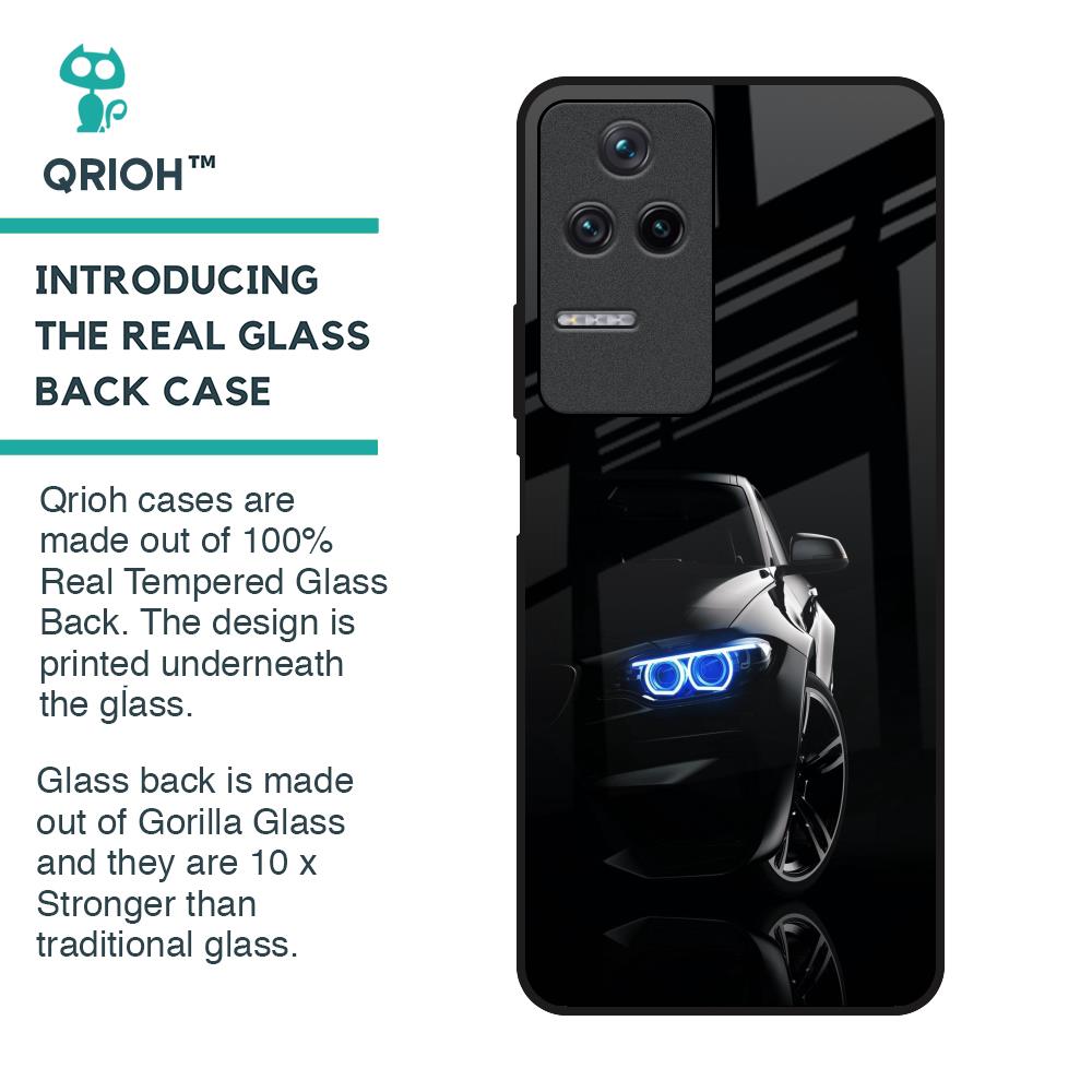 Car In Dark Glass Case for Poco F4 5G