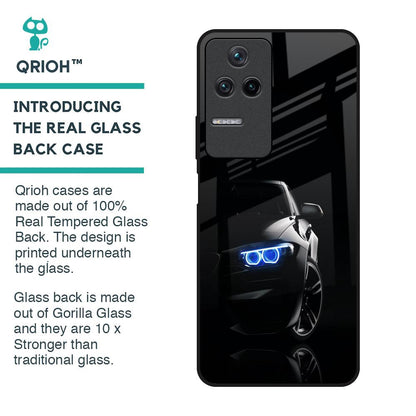 Car In Dark Glass Case for Poco F4 5G