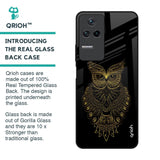 Golden Owl Glass Case for Poco F4 5G