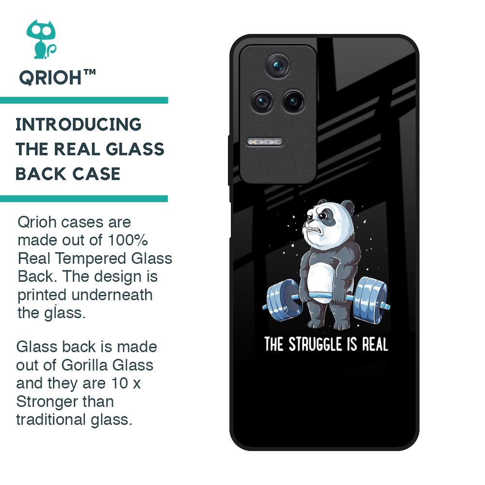 Real Struggle Glass Case for Poco F4 5G