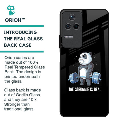 Real Struggle Glass Case for Poco F4 5G