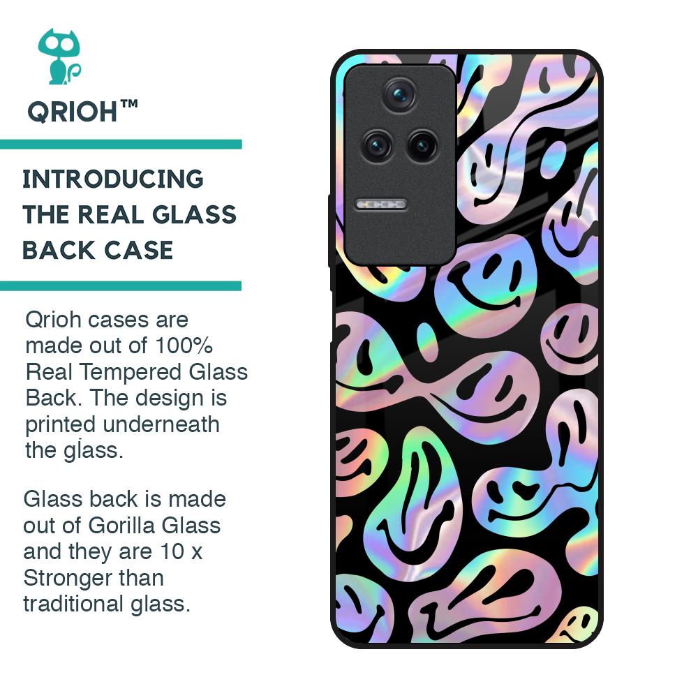 Acid Smile Glass Case for Poco F4 5G