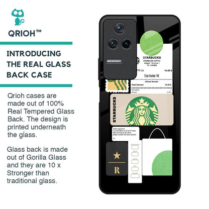 Coffee Latte Glass Case for Poco F4 5G