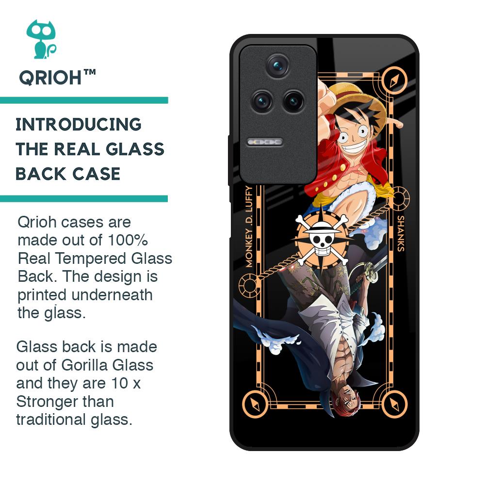 Shanks & Luffy Glass Case for Poco F4 5G