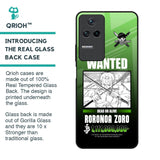 Zoro Wanted Glass Case for Poco F4 5G