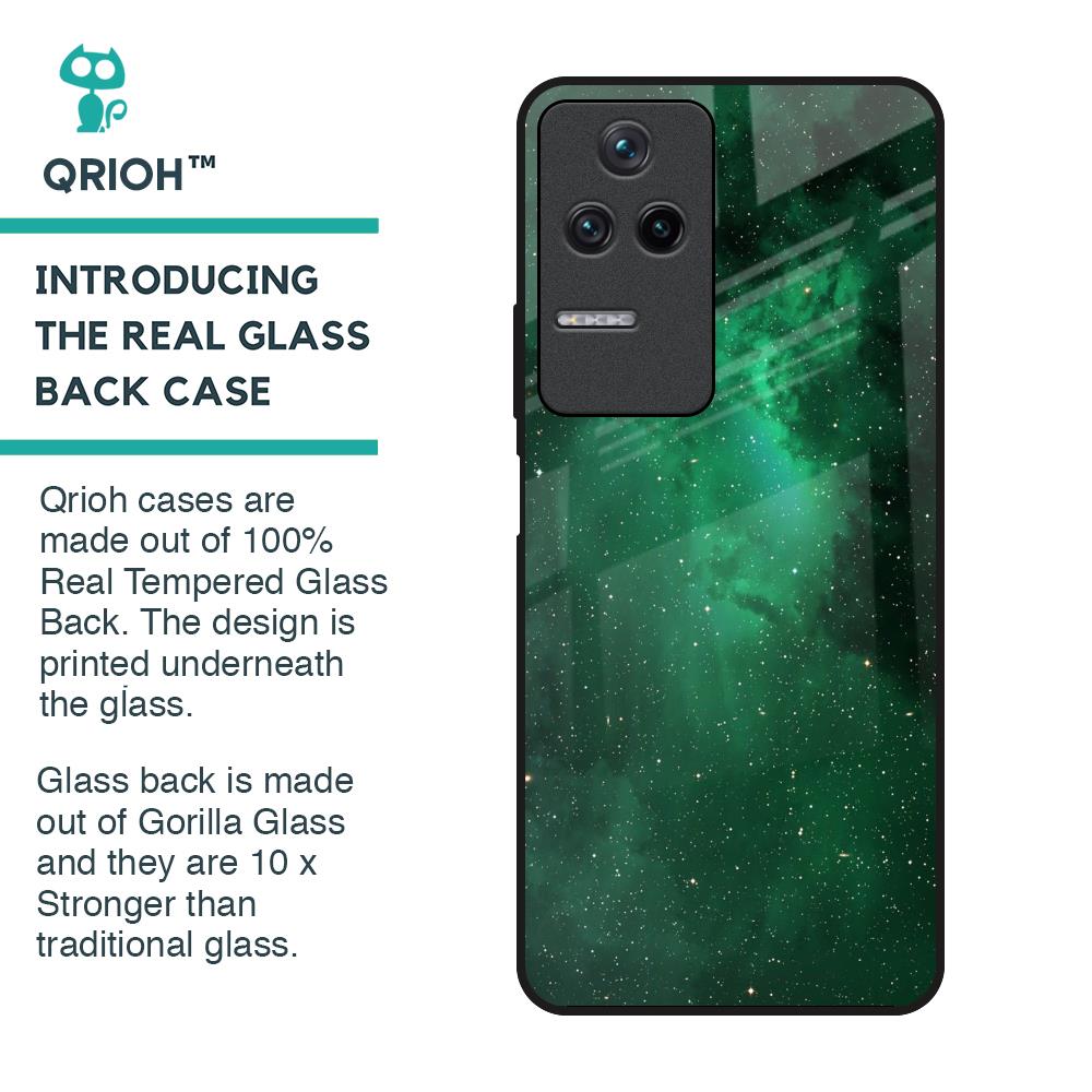 Emerald Firefly Glass Case For Poco F4 5G