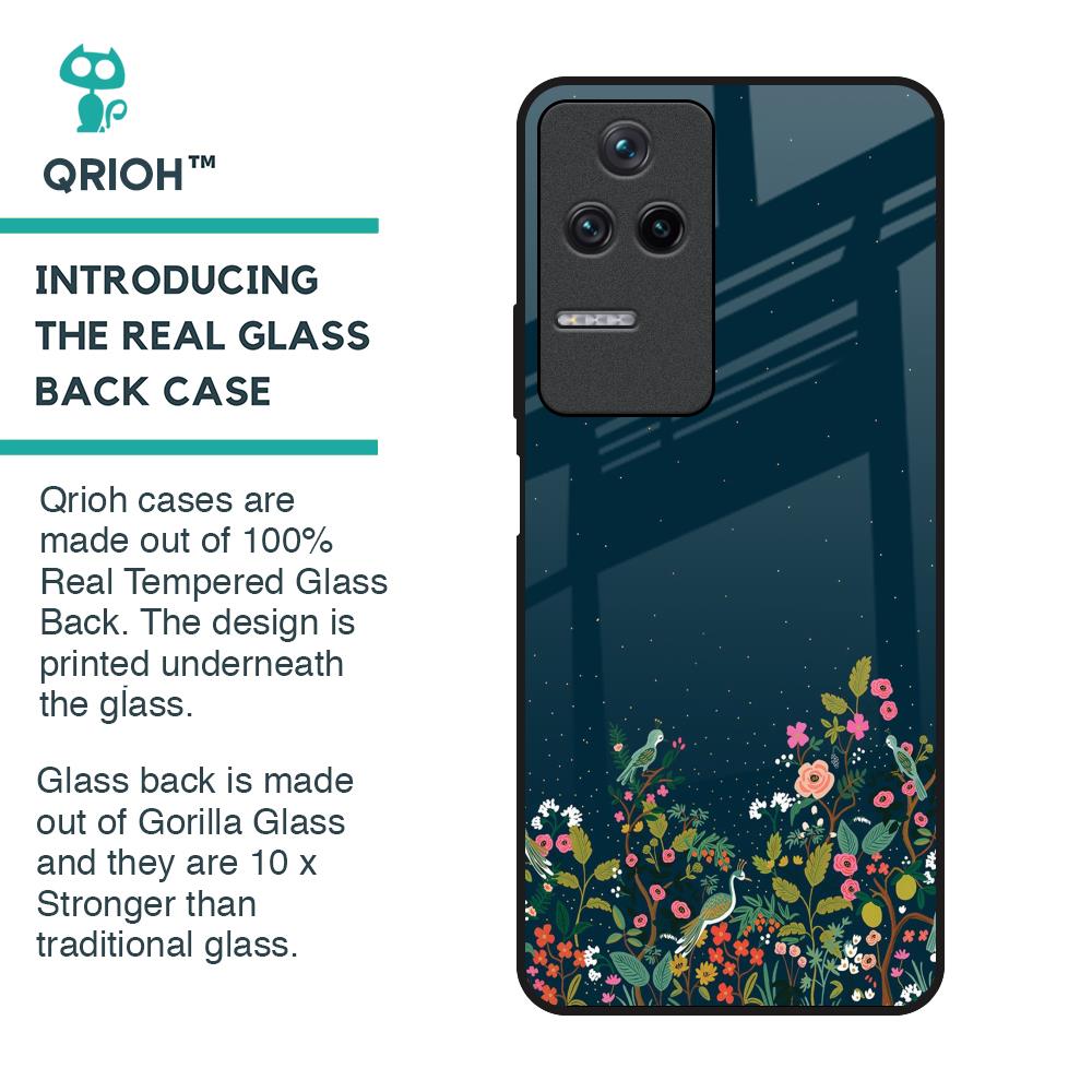 Small Garden Glass Case For Poco F4 5G