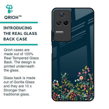 Small Garden Glass Case For Poco F4 5G