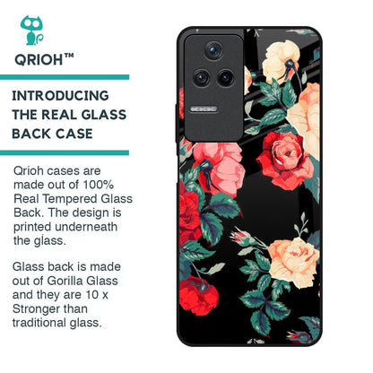 Floral Bunch Glass Case For Poco F4 5G