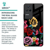 Floral Decorative Glass Case For Poco F4 5G