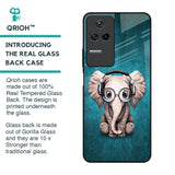 Adorable Baby Elephant Glass Case For Poco F4 5G
