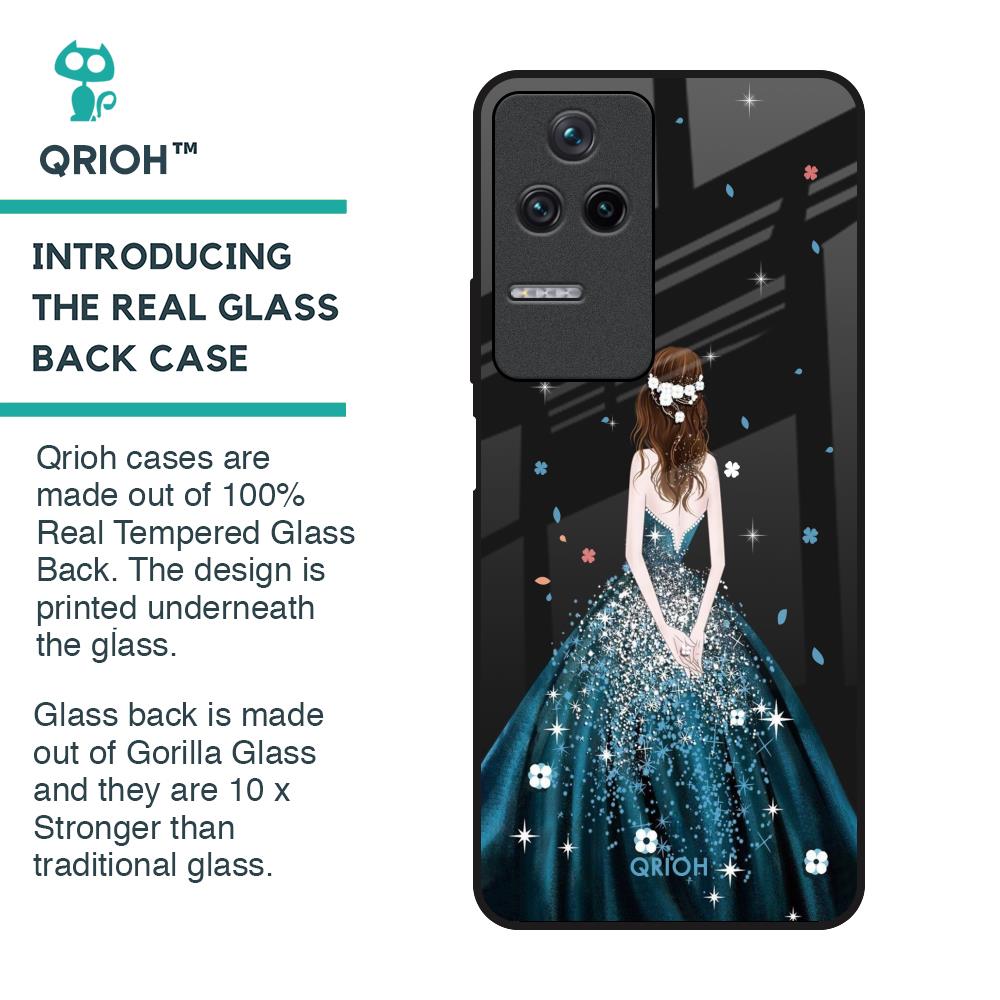 Queen Of Fashion Glass Case for Poco F4 5G