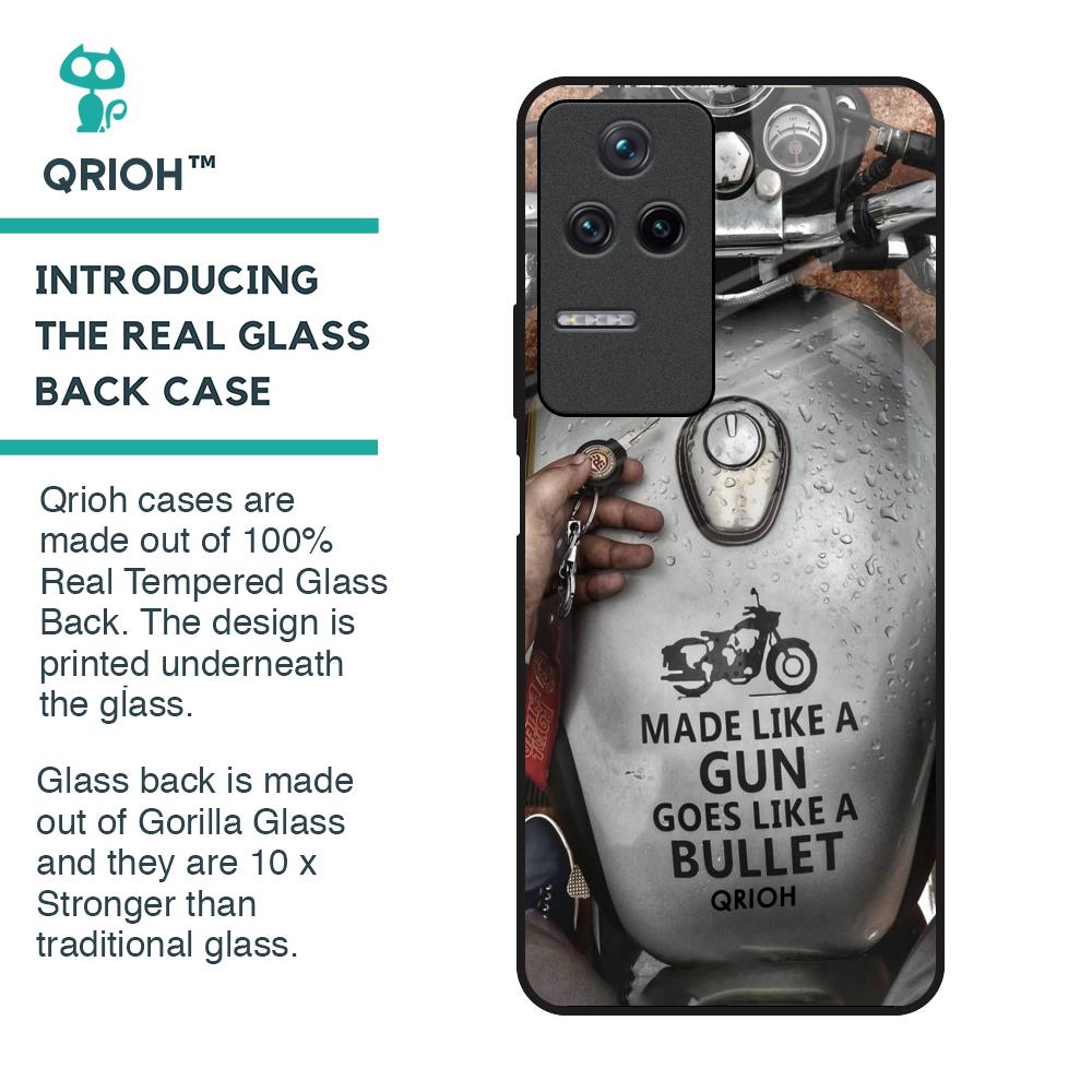 Royal Bike Glass Case for Poco F4 5G