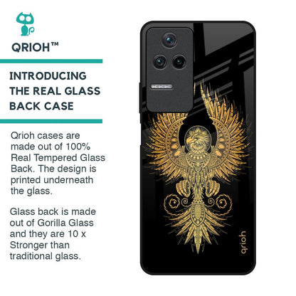 Mythical Phoenix Art Glass Case for Poco F4 5G