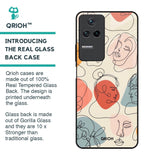 Abstract Faces Glass Case for Poco F4 5G