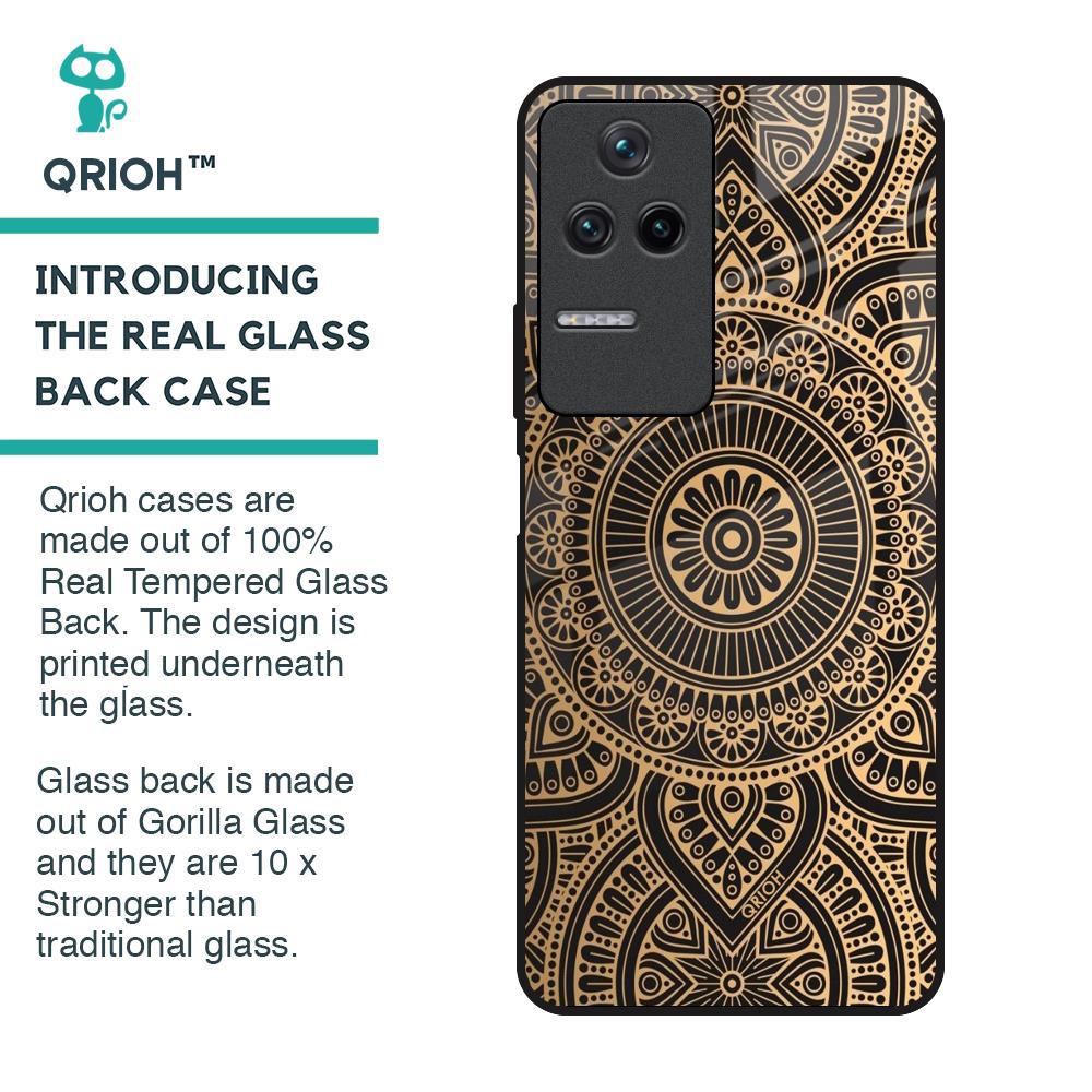 Luxury Mandala Glass Case for Poco F4 5G