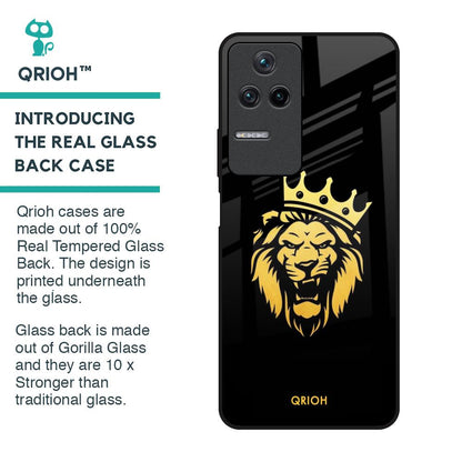 Lion The King Glass Case for Poco F4 5G