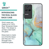 Green Marble Glass Case for Poco F4 5G