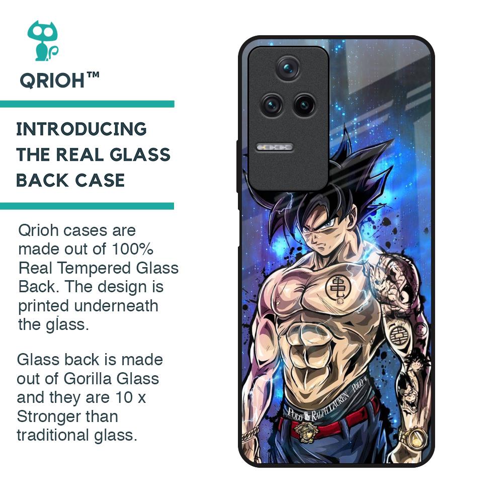 Branded Anime Glass Case for Poco F4 5G