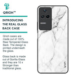 Modern White Marble Glass Case for Poco F4 5G