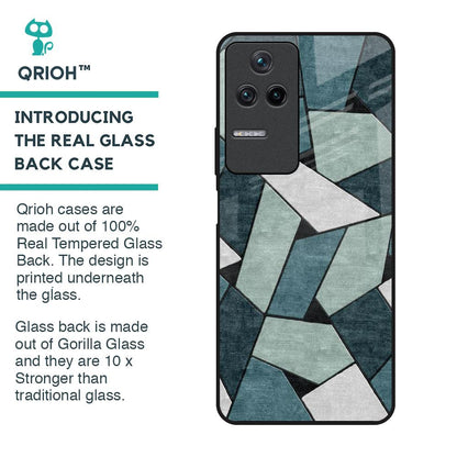 Abstact Tiles Glass Case for Poco F4 5G