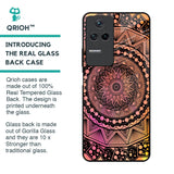 Floral Mandala Glass Case for Poco F4 5G