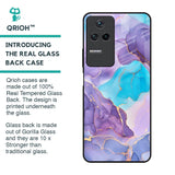 Alcohol ink Marble Glass Case for Poco F4 5G
